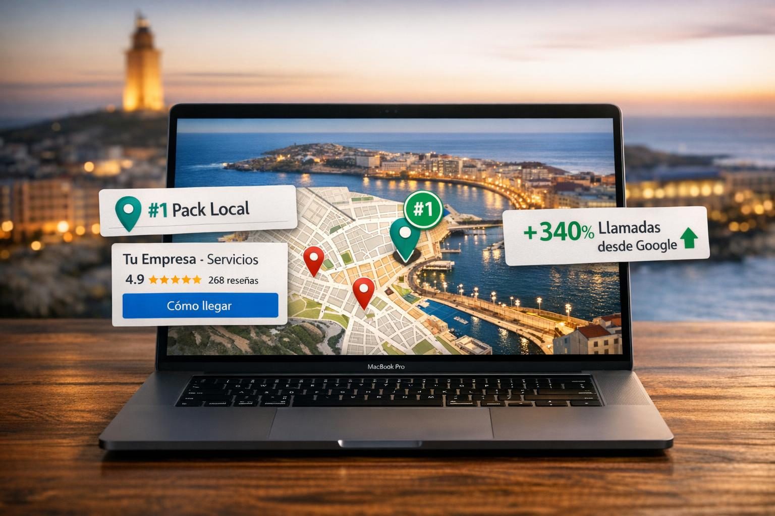SEO Local en A Coruña — Top 3 Google Maps Pack Local para tu negocio en A Coruña